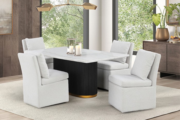 Morges Contemporary Rectangular Dining Marble Table