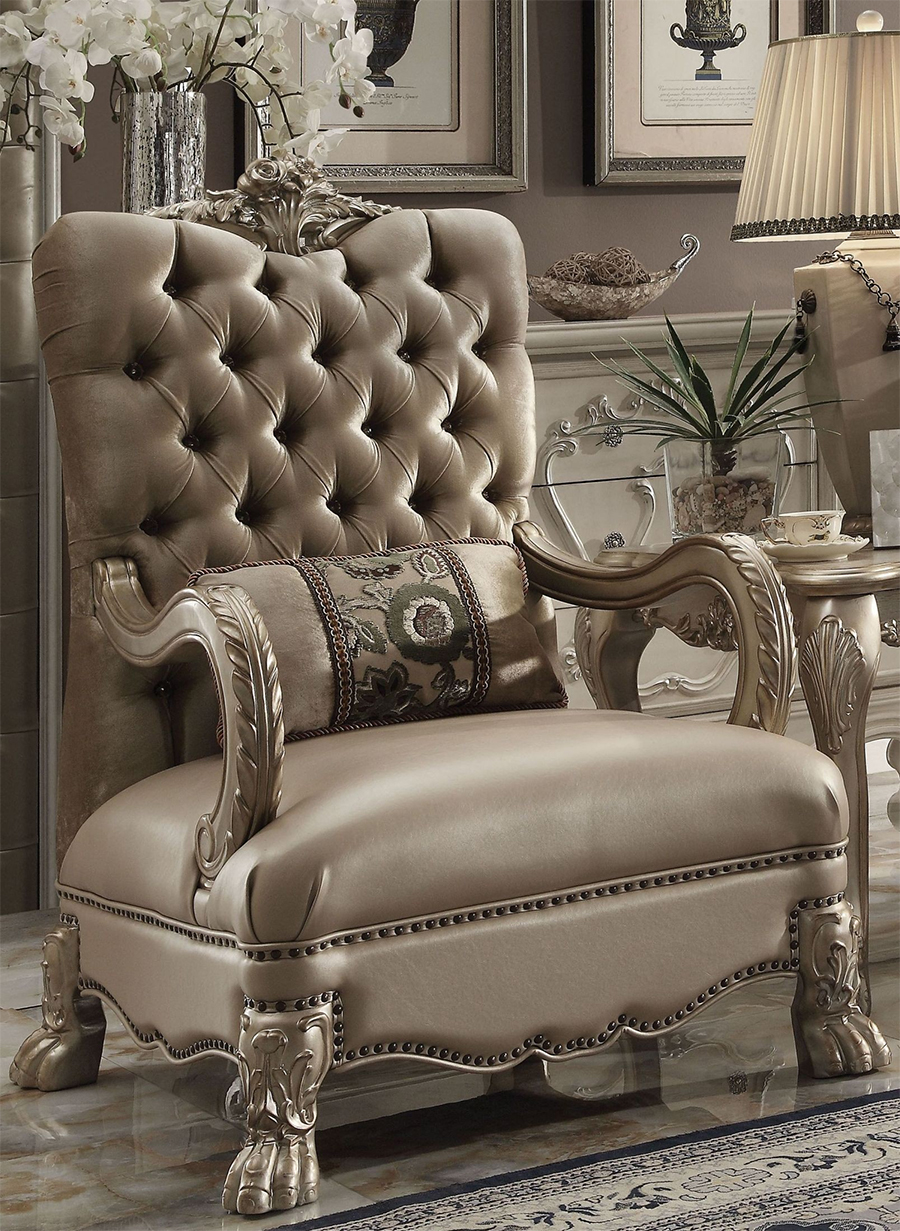 Dresden Traditional Style Chair with 1 Pillow