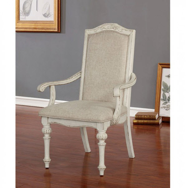 Arcadia Wood Inlay Details Arm Chair Set of 2