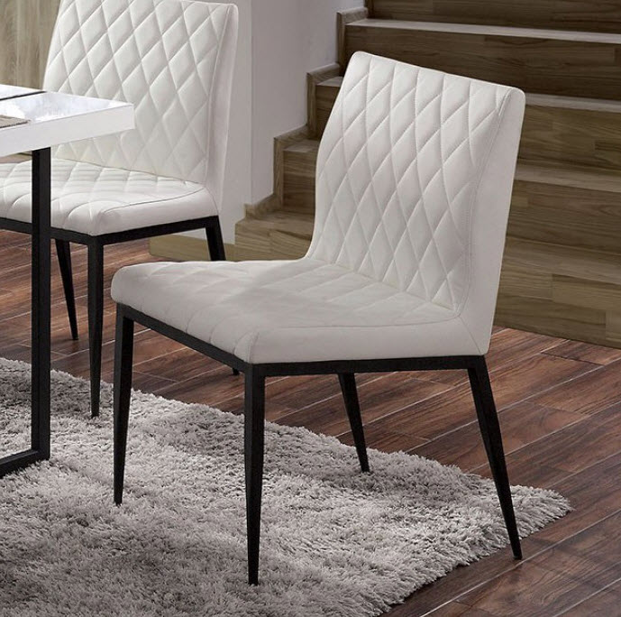 Alisha Diamond Tufted Dining Chair Set of 2