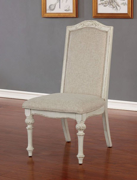 Arcadia Wood Inlay Details Side Chair Set of 2