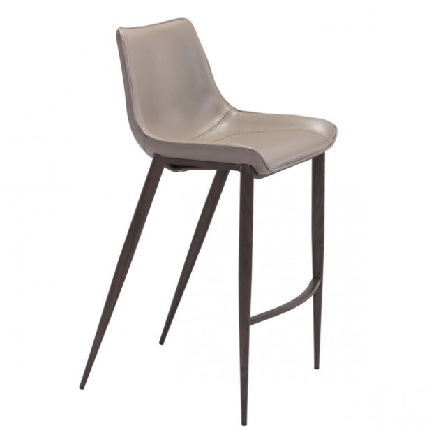 Magnus Walnut Leg Bar Chair Set of 2