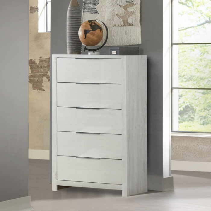 Jehoram Upholstered Beige Linen Chest