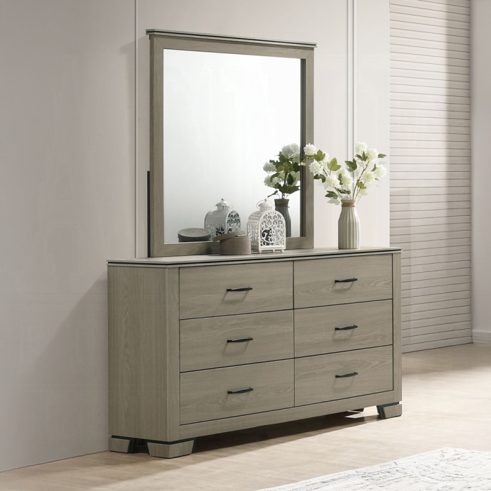 Joanna Composite Wood Weathered Gray Dresser