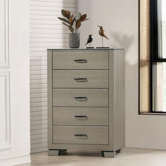 Joanna Composite Wood Weathered Gray Chest