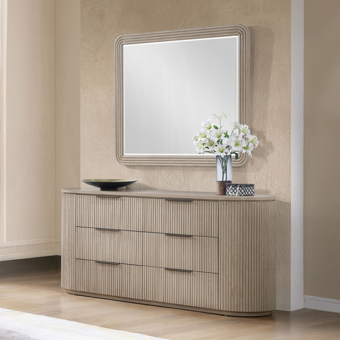 Leanna Composite Wood Light Oak Dresser