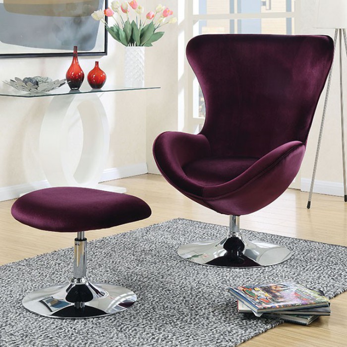 Eloise High Chair Back with Ottoman 