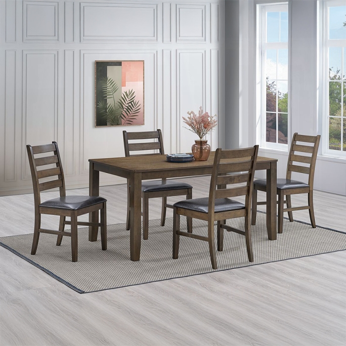Damica Walnut Rectangular Dining Table