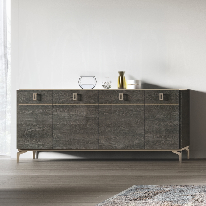 Venezia Gray Oak High Gloss Server