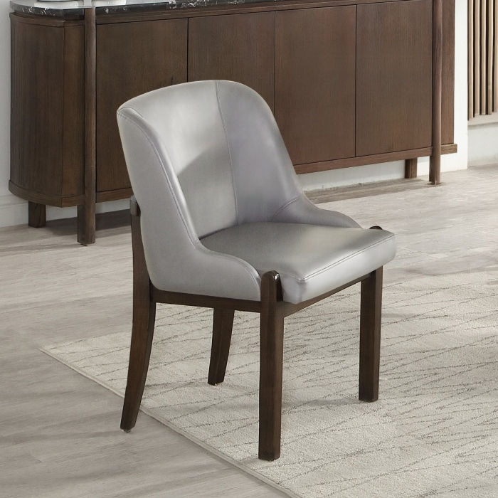 Estella Leatherette Side Chair Set of 2