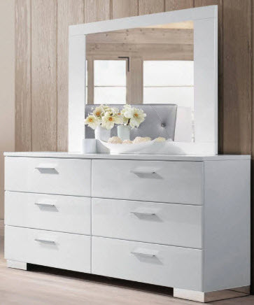 Lorimar High Gloss Contemporary Dresser