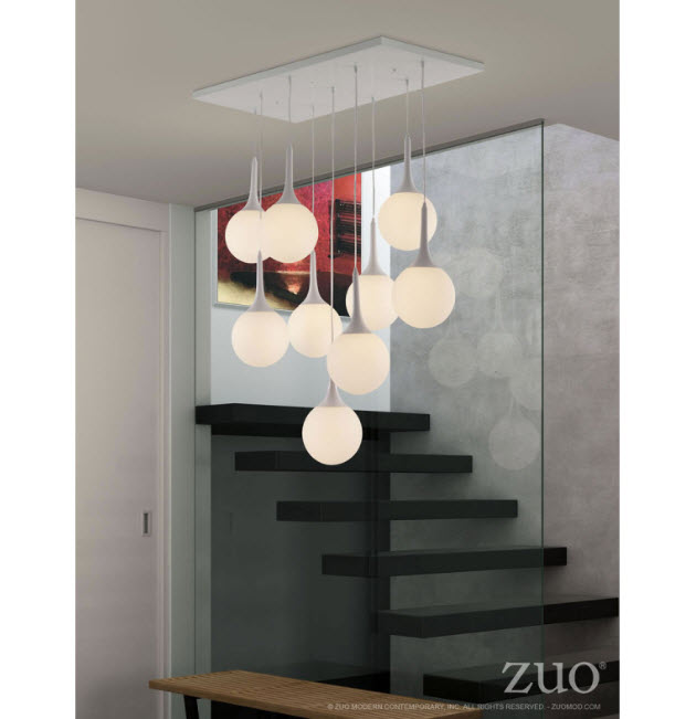 Epsilon Painted Steel Ceiling Lamp
