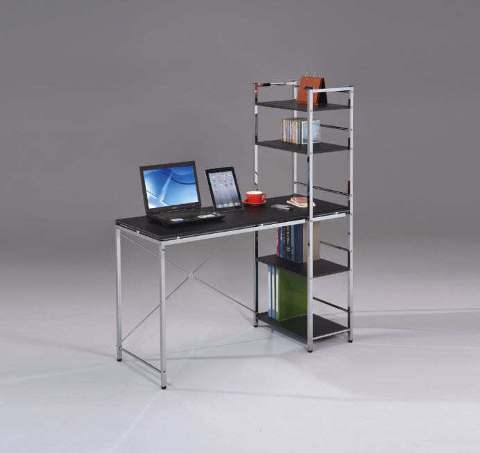 Elvis Writing Desk With Built-In Book Shelf