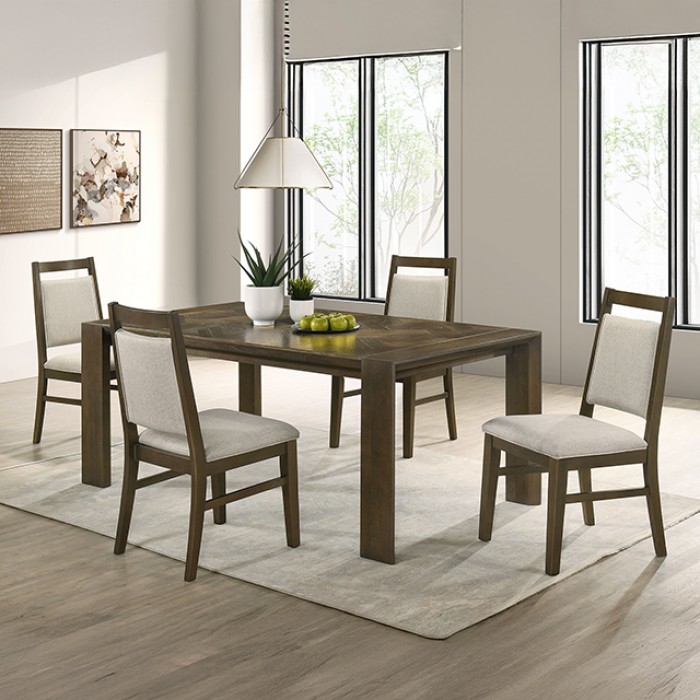 Coppet Transitional Dark Walnut Dining Table