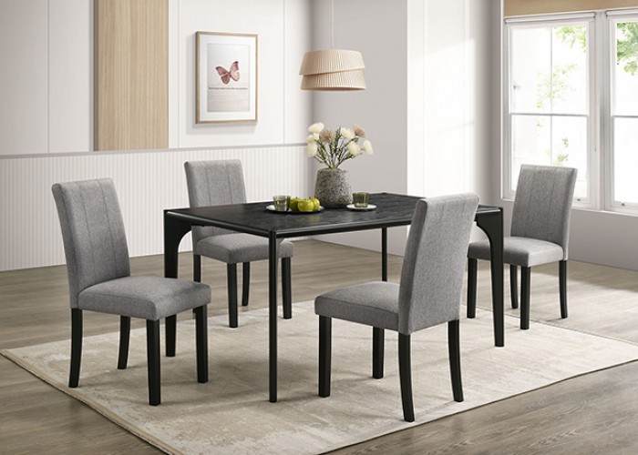 Amelio Transitional Black Dining Table