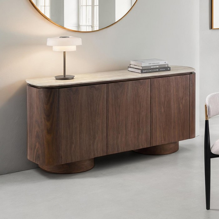 Kronus Contemporary Walnut Server