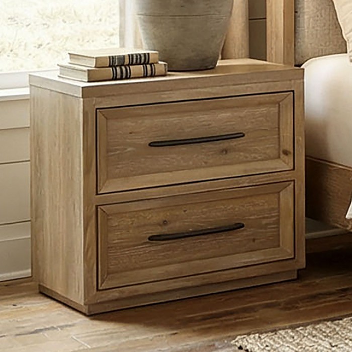 Helios Transitional Natural Nightstand