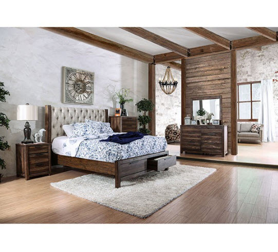 Hutchinson Tufted Storage Victorian Style Bed