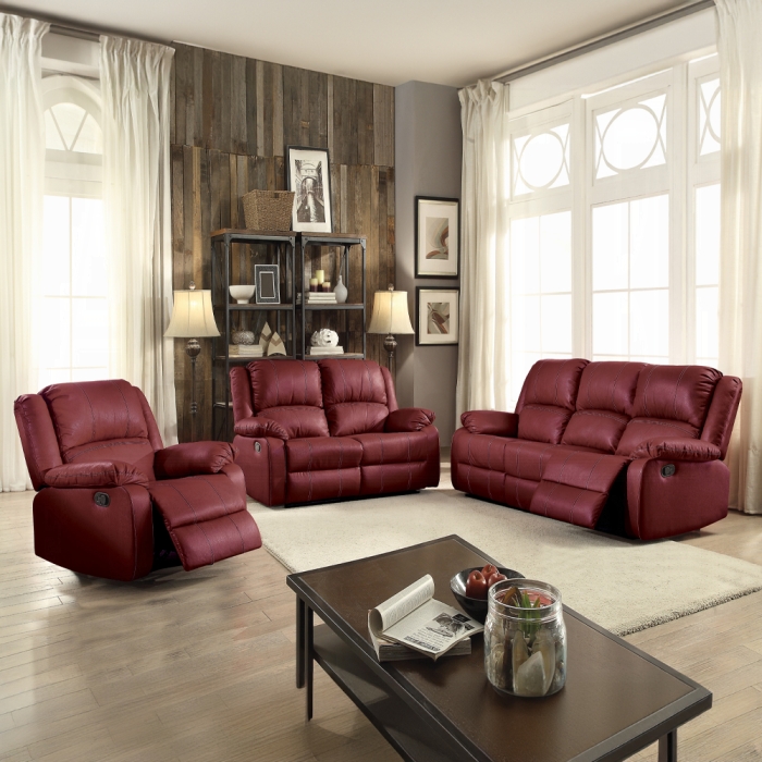 Zuriel Leatherette Motion Reclining Sofa