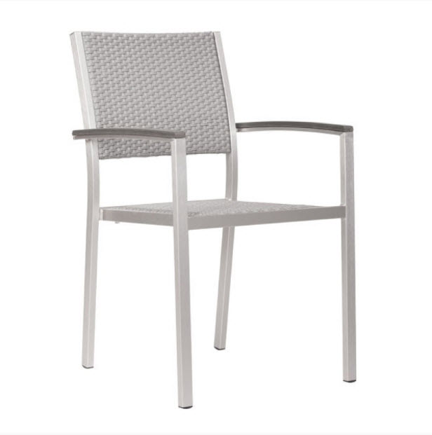 Metropolitan Contemporary Patio Arm Chair Set of 2