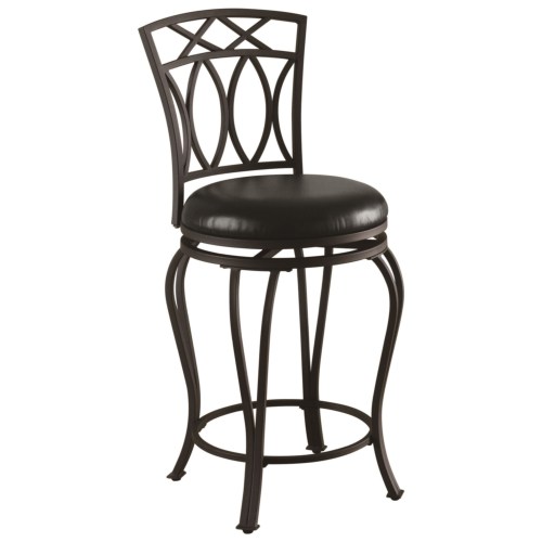 Adamsville Upholstered Swivel Counter Height Stool