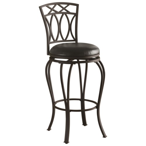 Adamsville Upholstered Swivel Bar Stool