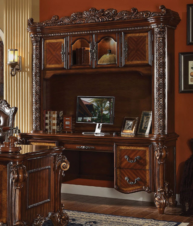 Vendome Computer Desk With Hutch