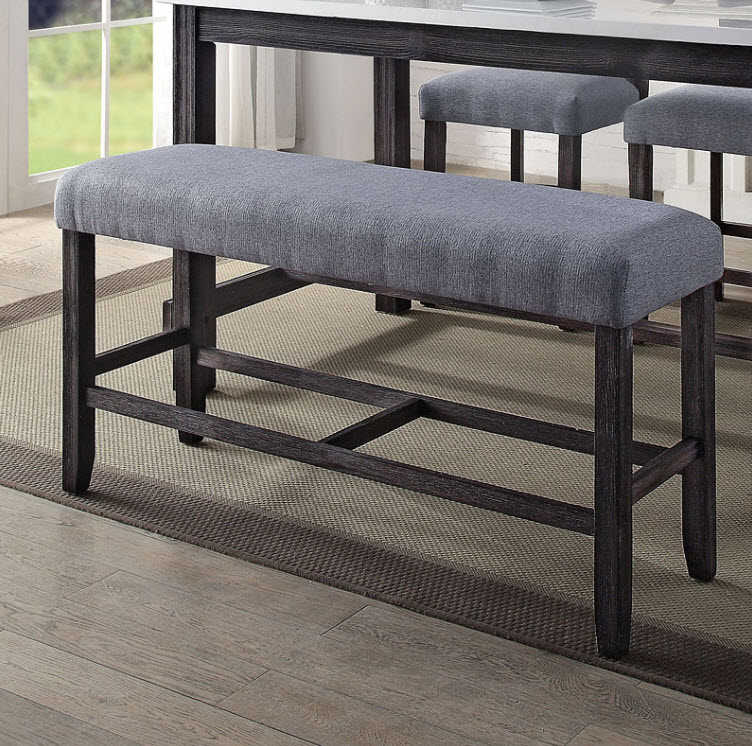 Yelena Wooden Square Counter Height Bench