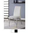 Pervis Side Chair with Metal Curved Legs Set of 2