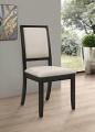 Louise Upholstered Wood Dining Side Chair Set of 2