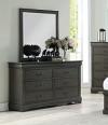 Louis Philippe III Dark Gray Dresser