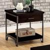 Wasta Dark Oak Industrial Style End Table