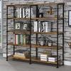 Analiese 63-inch 4-shelf Double Bookshelf