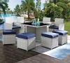 Paitalyi 9 Piece Bistro Set