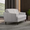 Helena Contemporary Leather Loveseat