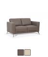 Malaga Contemporary Leather Loveseat