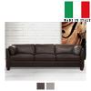 Matias Contemporary Leather Italian Sofa