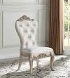 Gorsedd Side Chair with Raised and Scrolled Floral Motifs Set of 2