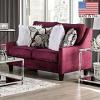 Jillian Plum Chenille Loveseat