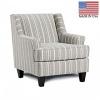 Porthcawl Rounded Arms Striped Chair