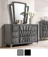 Carissa Art Deco-inspired Upholstered Dresser