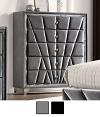 Carissa Art Deco-inspired Upholstered Chest