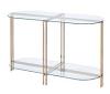 Veises Champagne Metal Sofa Table