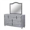 Alzir Cushioned Velvet-Fabric Dresser