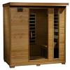 Monticello 4-Person Hemlock Infrared Sauna w/ 9 Carbon Heaters