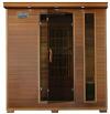 Klondike 4-Person Cedar Infrared Sauna with Chromotherapy Lighting