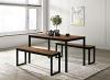 Tripoli Industrial 3 Piece Dining Set