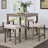 Torrean 5 Piece Counter Height Dining Table Set 