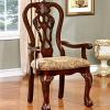 Elana Intricate Back Design Arm Chair Set of 2