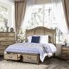 Belgrade Natural Wood Finish Storage Platform Bed